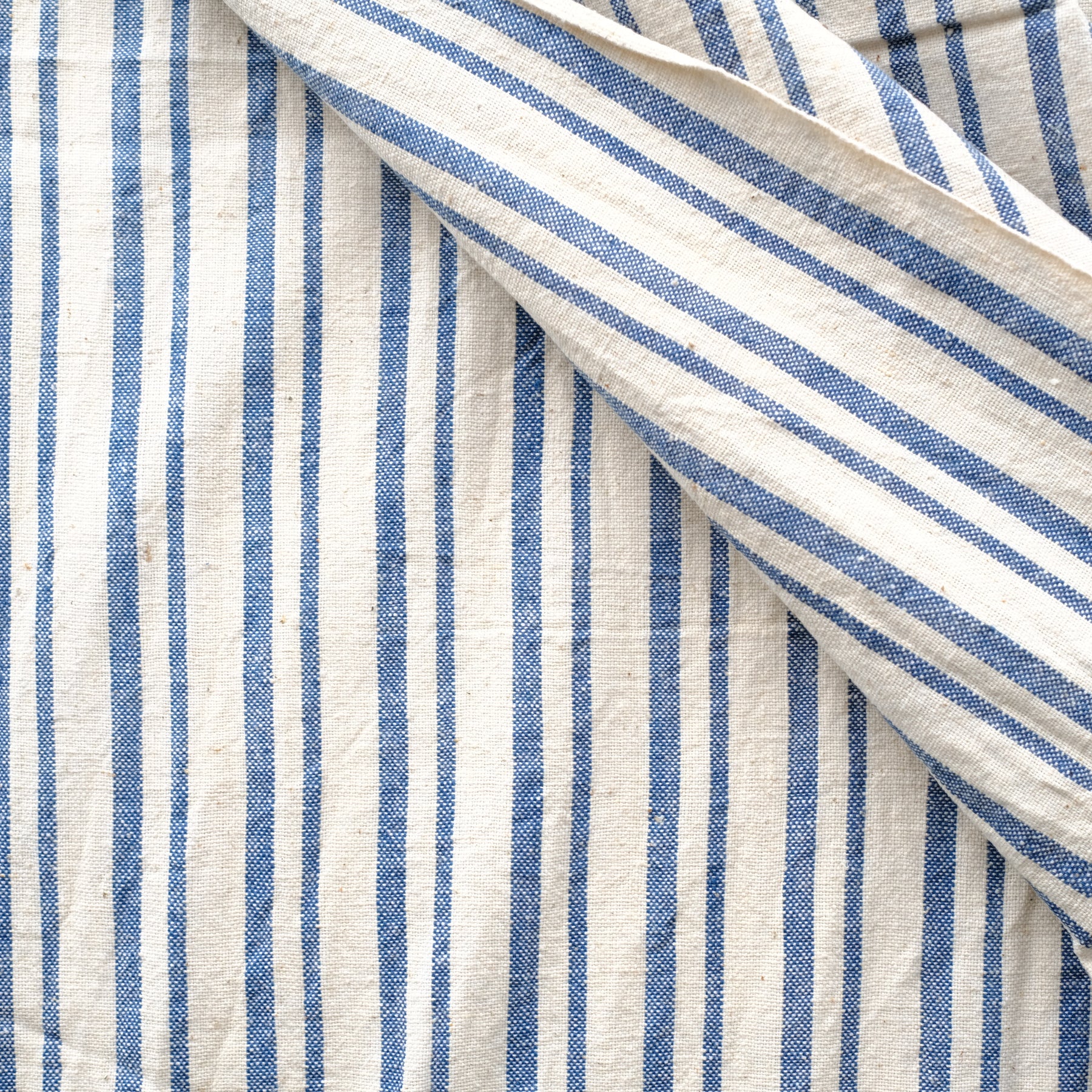Label: Thick and Thin Bold Stripe - Indigo and White