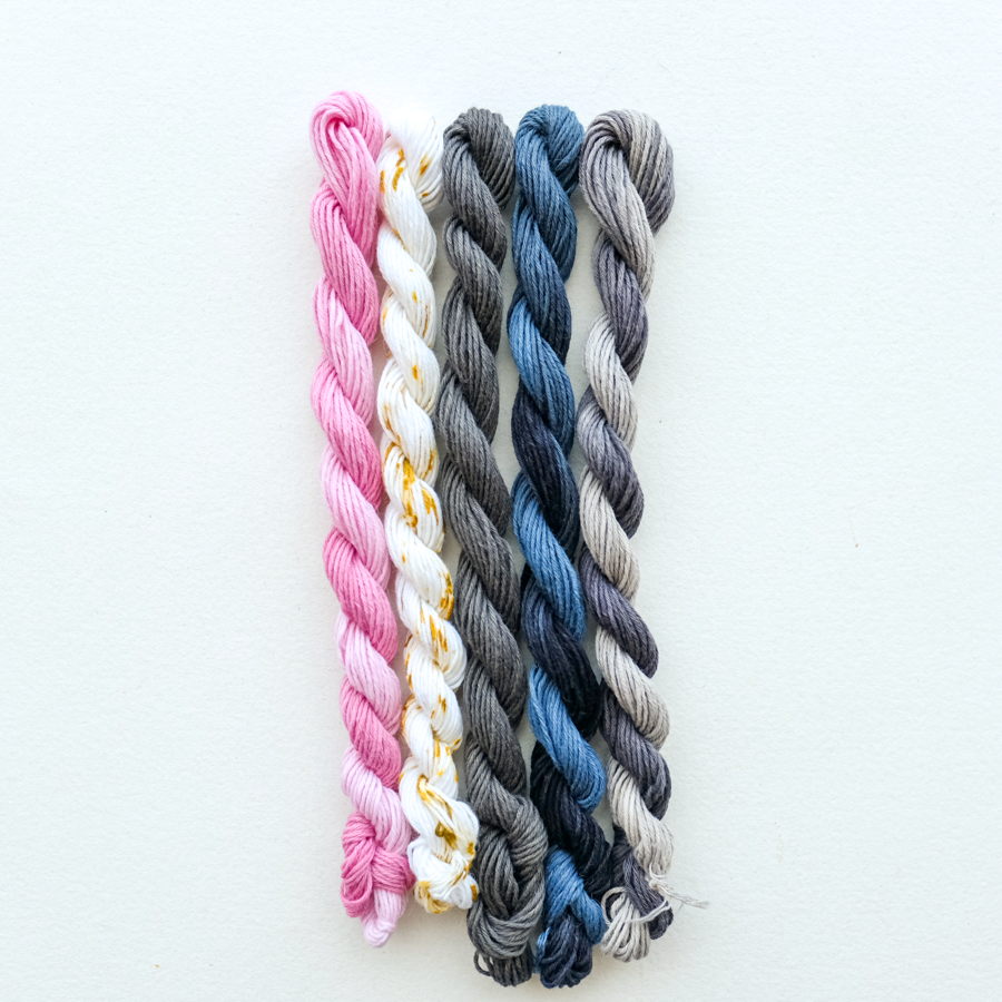 Label: Sashiko Thread 400 Stars Palette