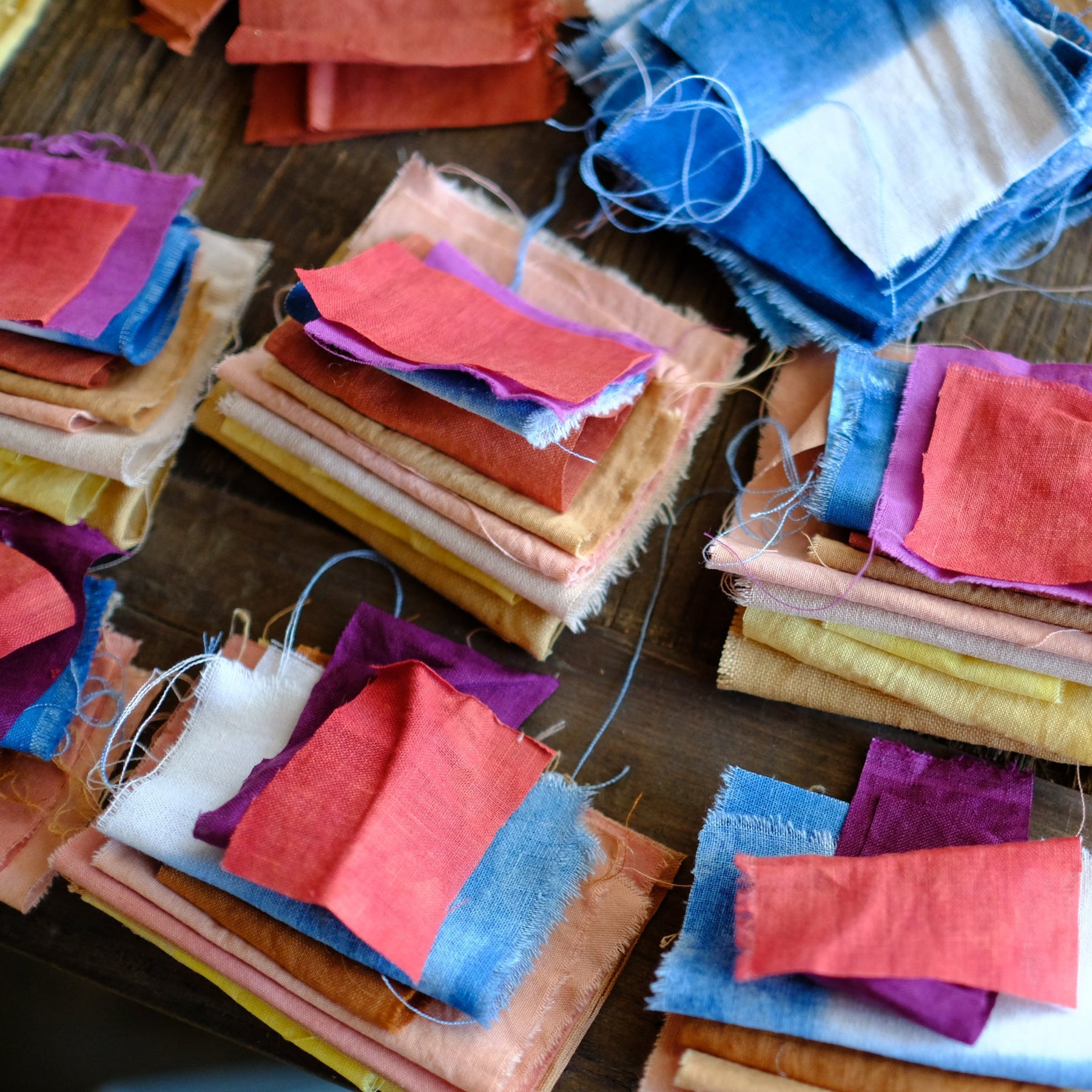 Naturally Dyed Scrappy Fabric Bundle