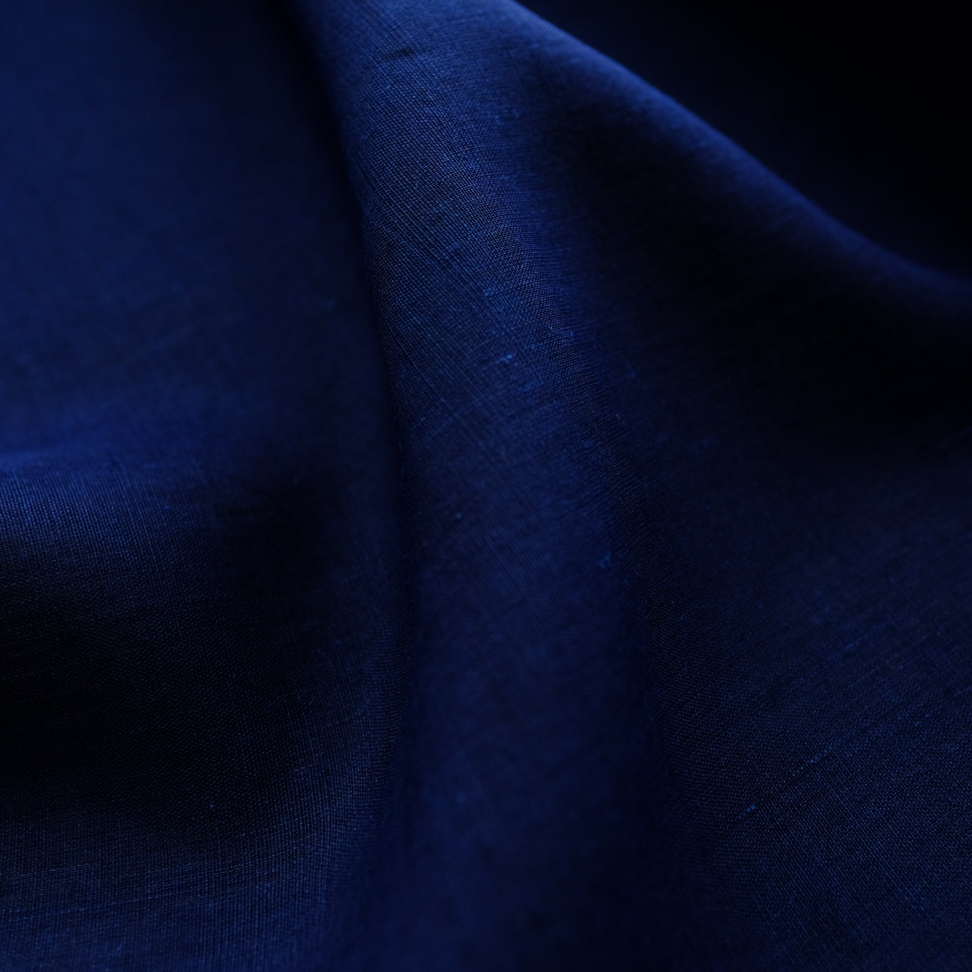 Indigo-dyed fabric - 100% ramie - 17 1/2" wide