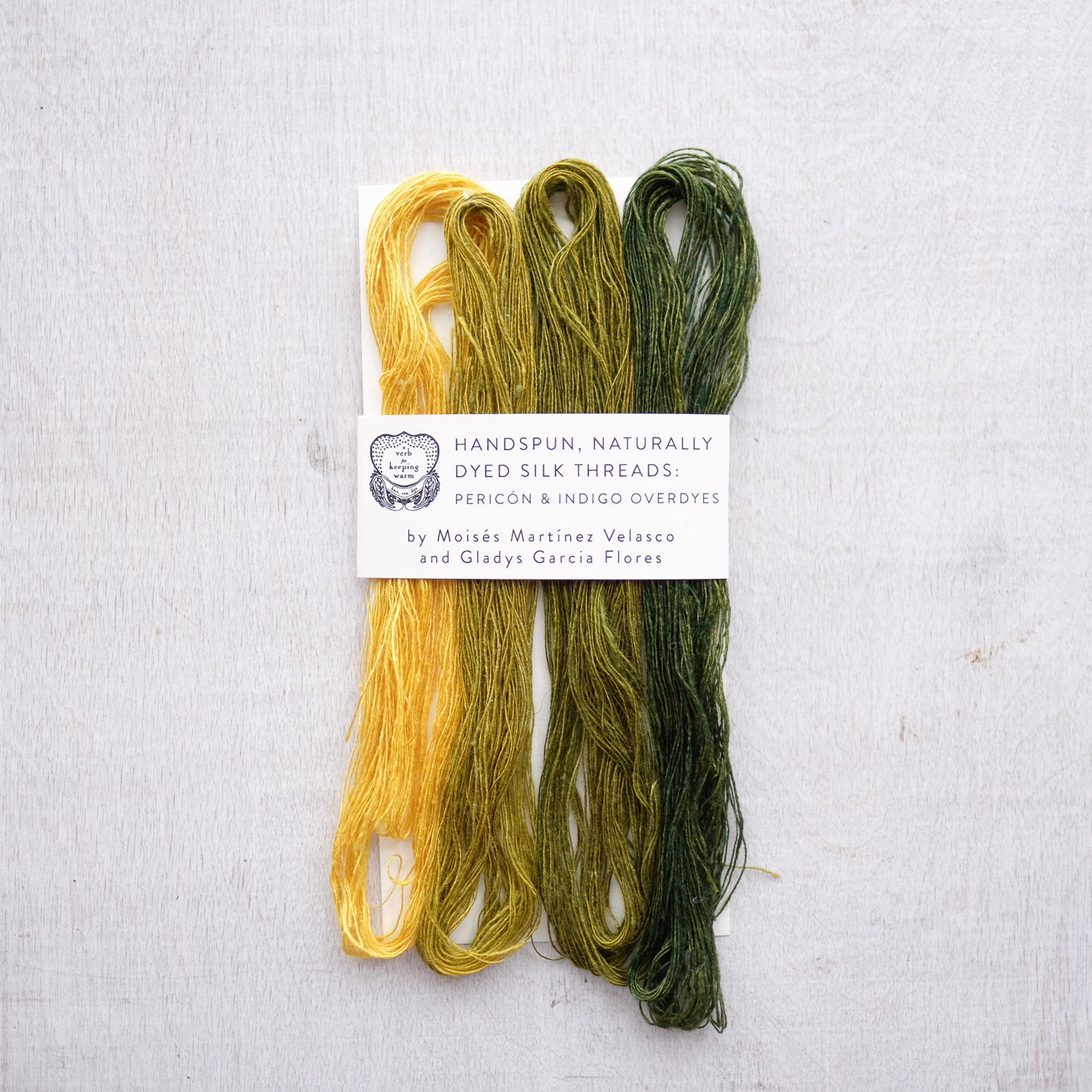 Handspun, Naturally-Dyed Silk Thread by Moisés Martínez Velasco y Gladys Garcia Flores