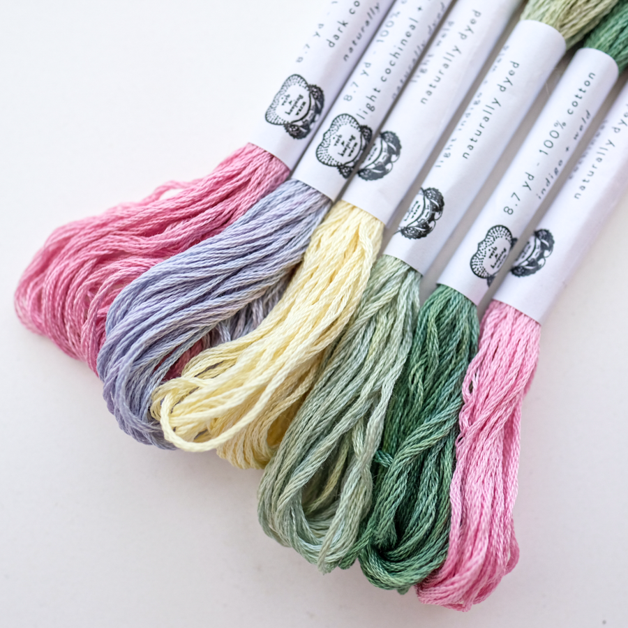 Naturally Dyed Embroidery Floss - DYE-TO-ORDER