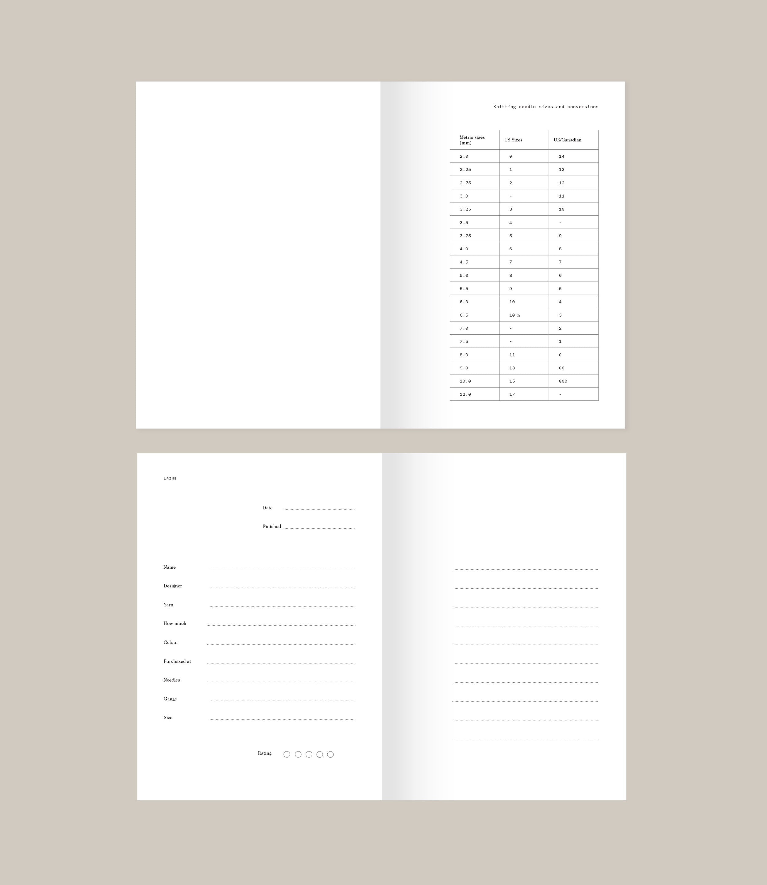 My Knitting Notes