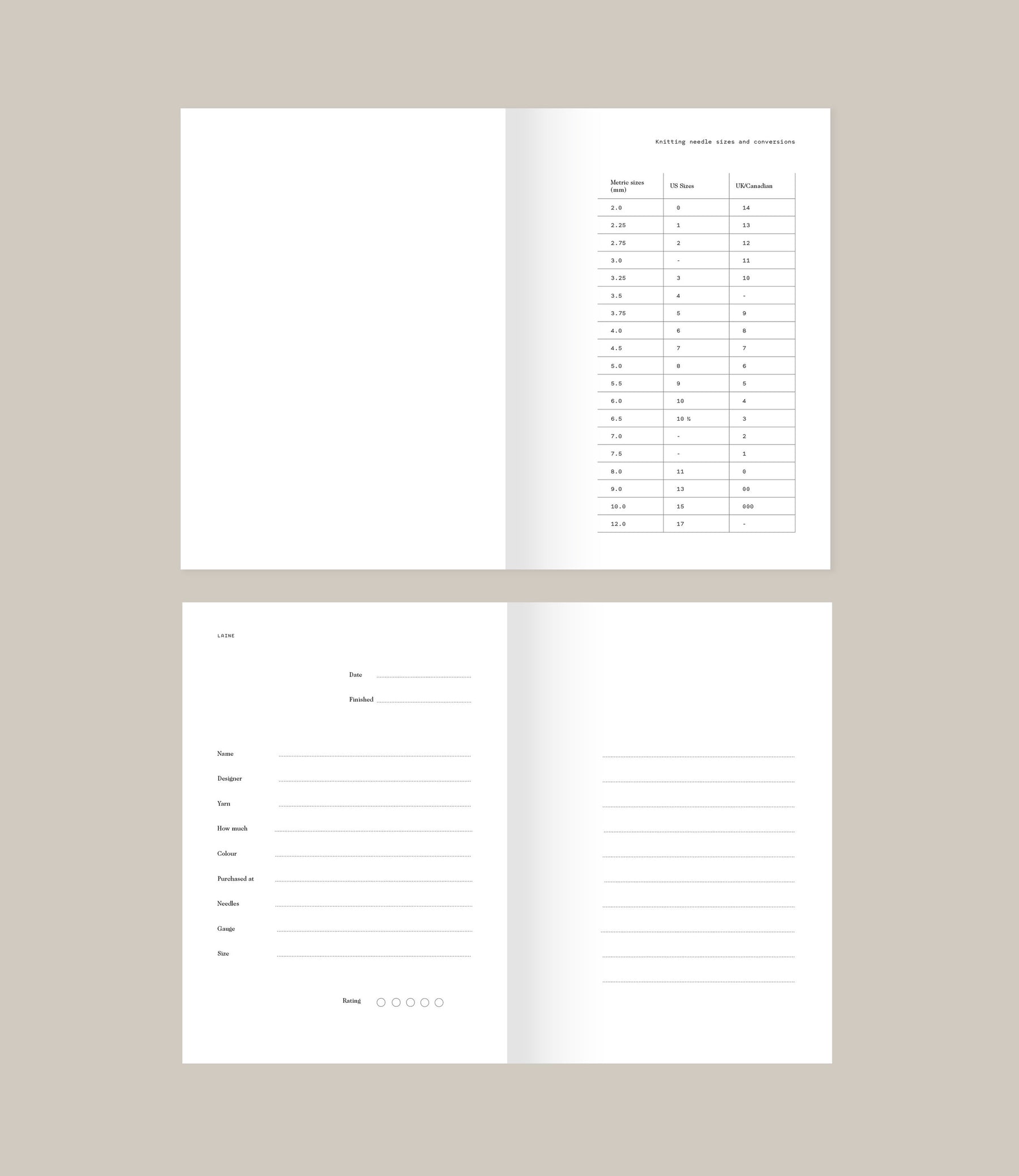 My Knitting Notes