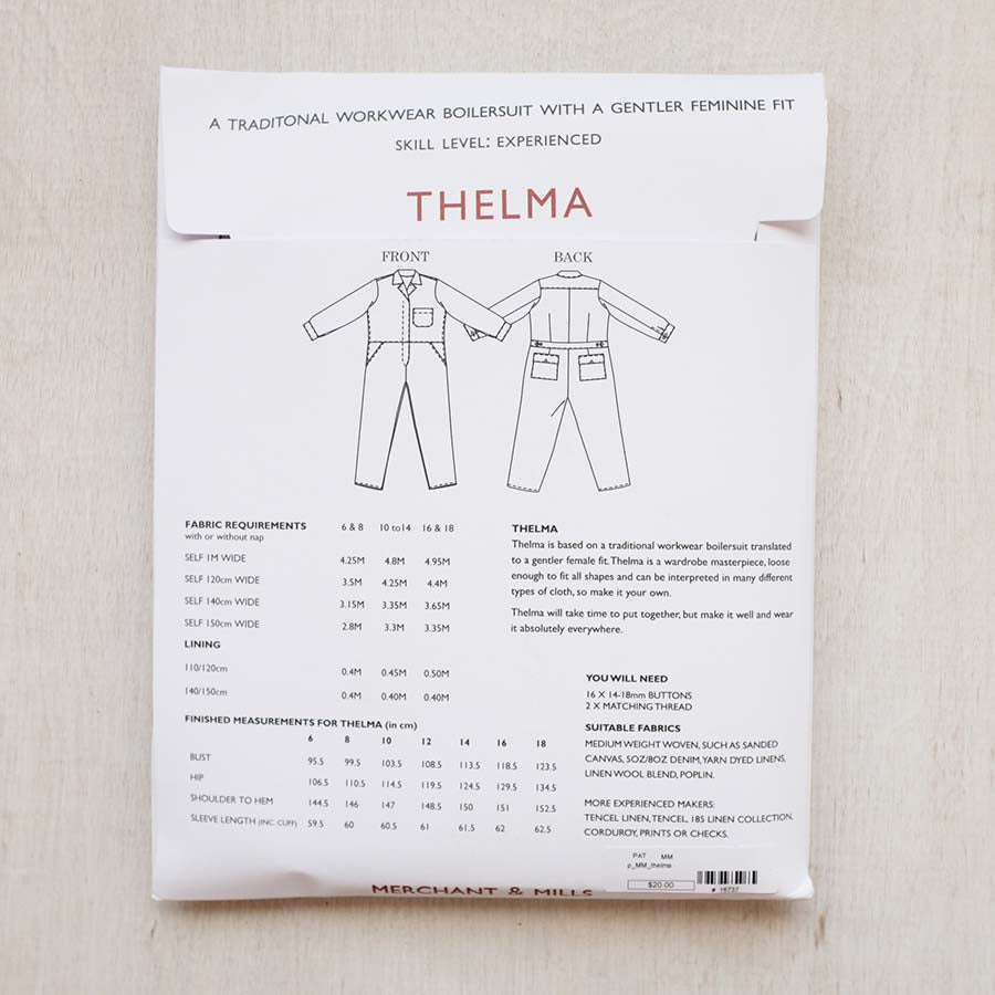 Thelma Jumpsuit Pattern - UK Size 6-18