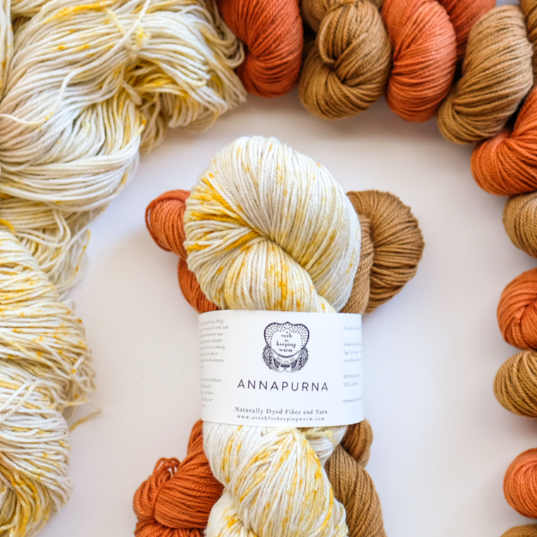 AVFKW x Mary Jane Mucklestone - Peach Pit Shawl Bundle