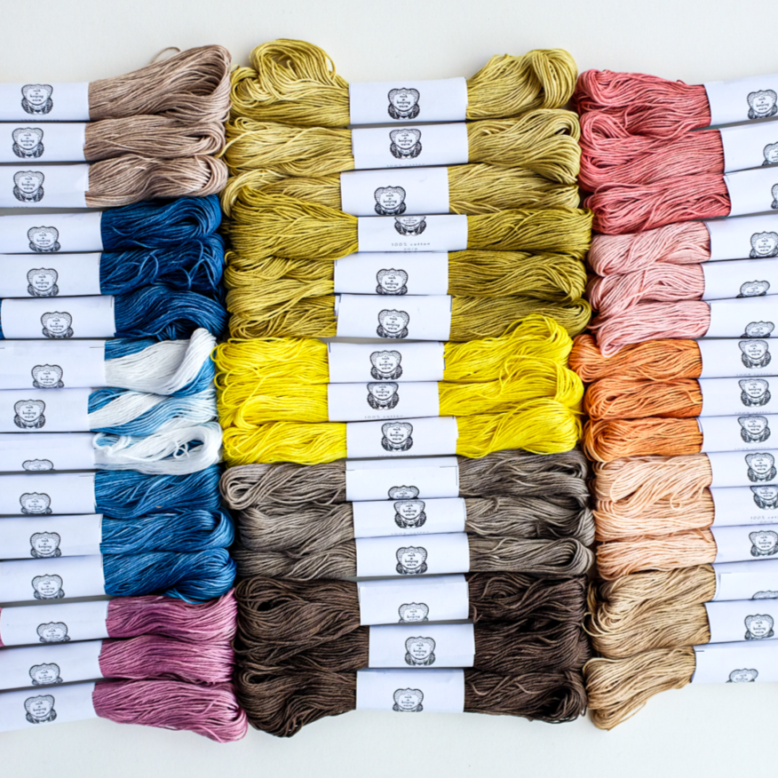 Naturally Dyed Sashiko Thread - DYE-TO-ORDER