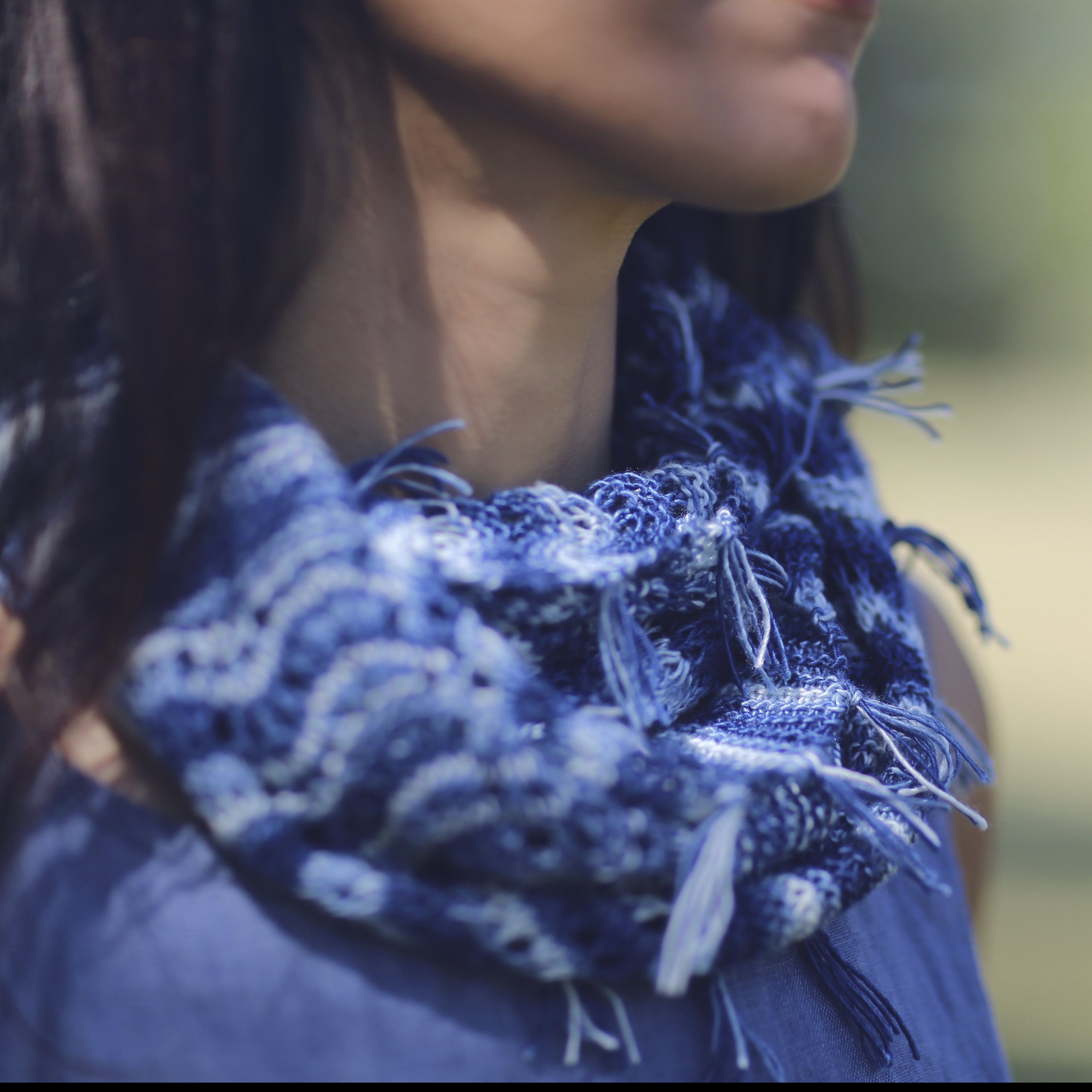 AVFKW x Joji Locatelli - Fringed Denim Cowl Special Colorway