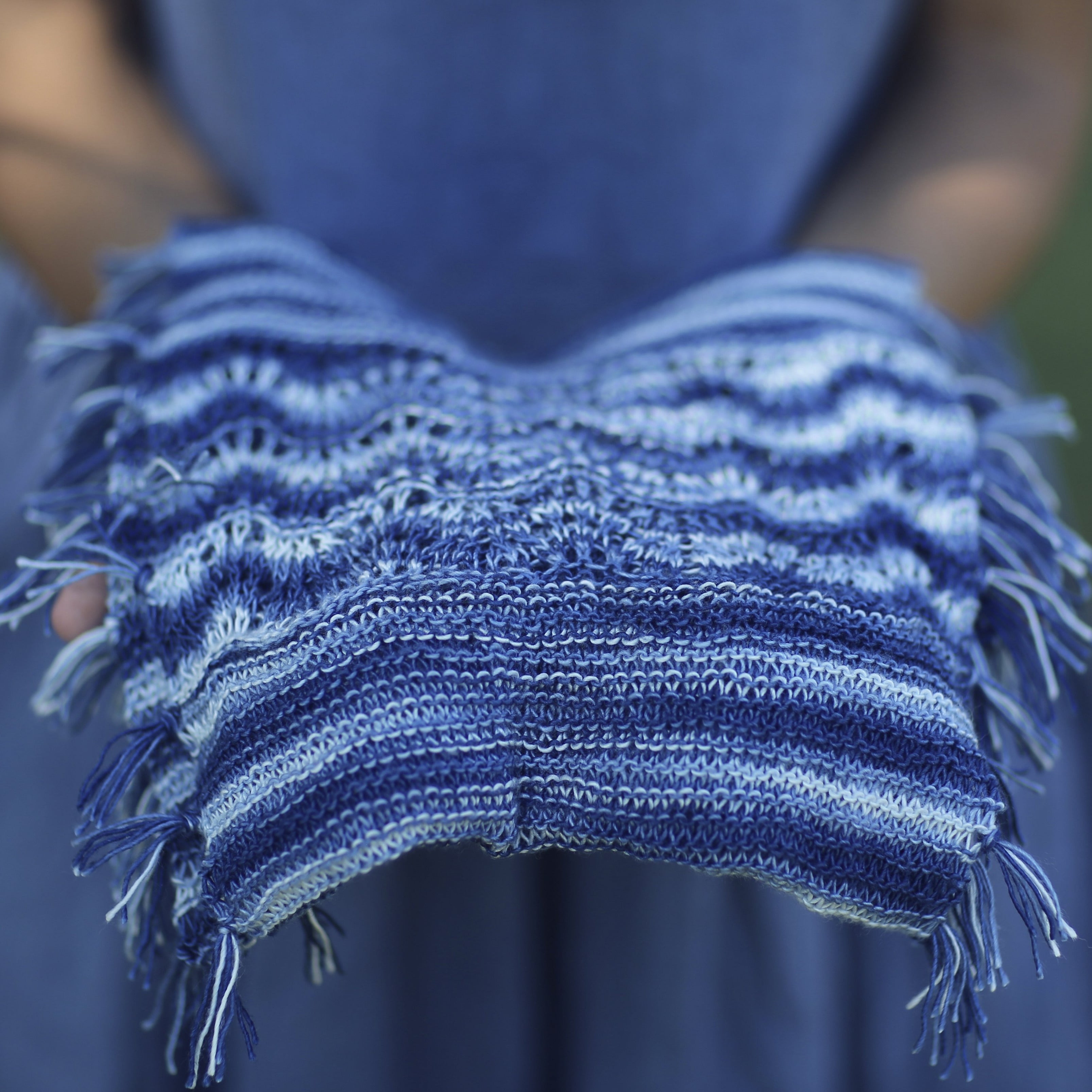AVFKW x Joji Locatelli - Fringed Denim Cowl Special Colorway
