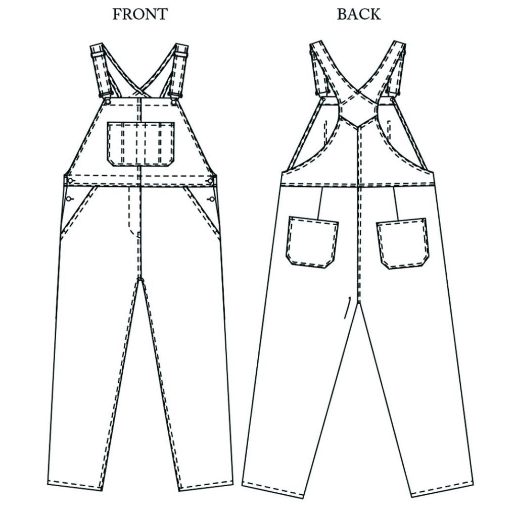 The Harlene Overalls Pattern - UK Size 18-28