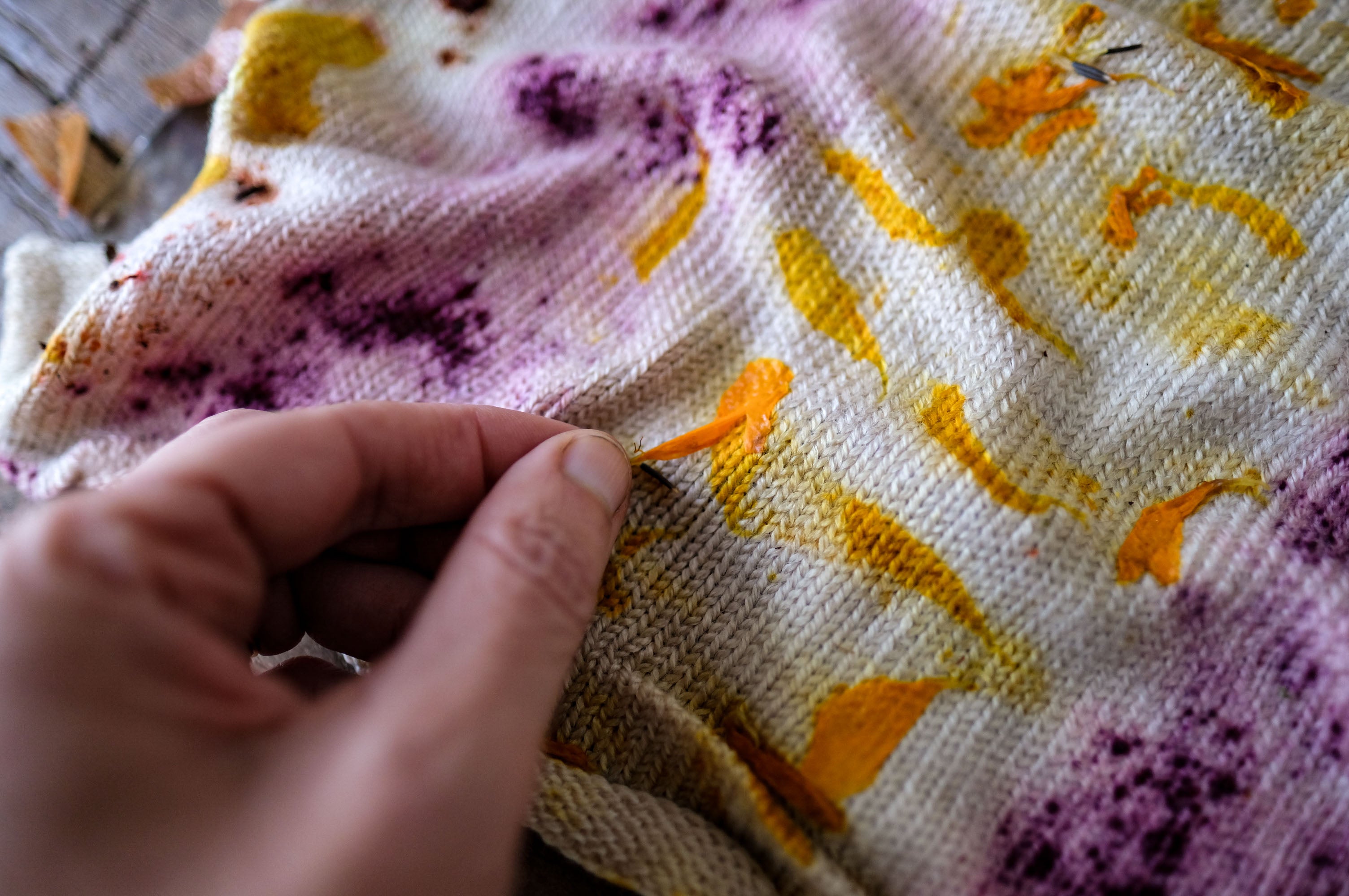 Eco-Printed Annapurna Sock Blanks