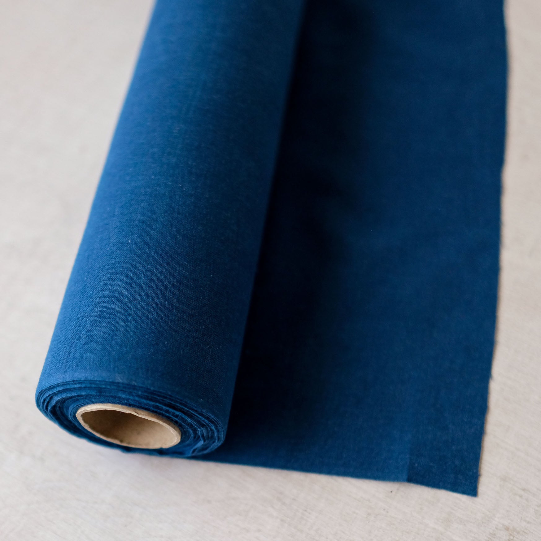 Indigo-dyed fabric - 100% cotton - 13 3/4" wide
