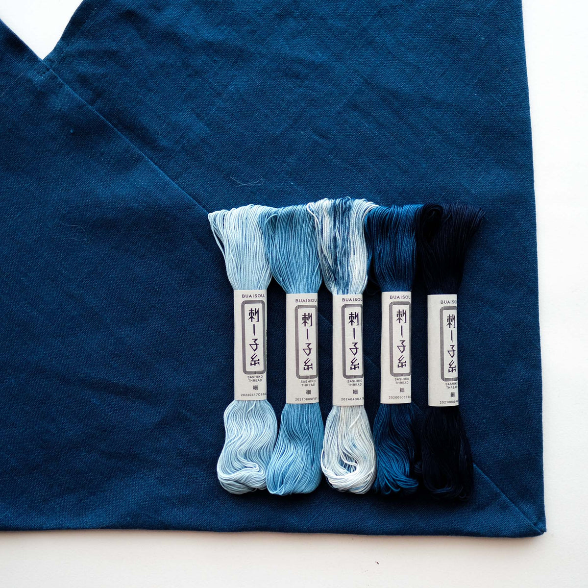 Indigo-Dyed Azuma Bag + Thread Kit - PREORDER