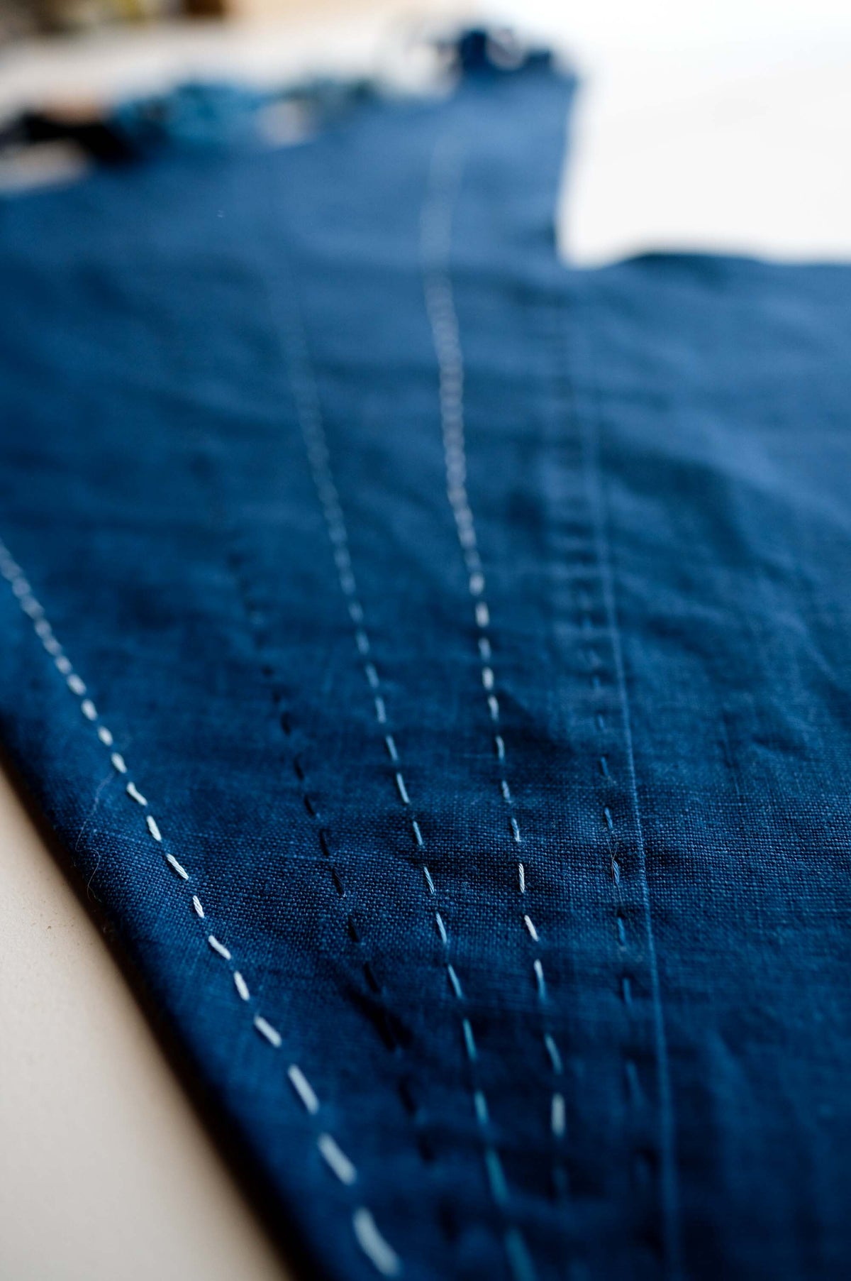 Indigo-Dyed Azuma Bag + Thread Kit - PREORDER