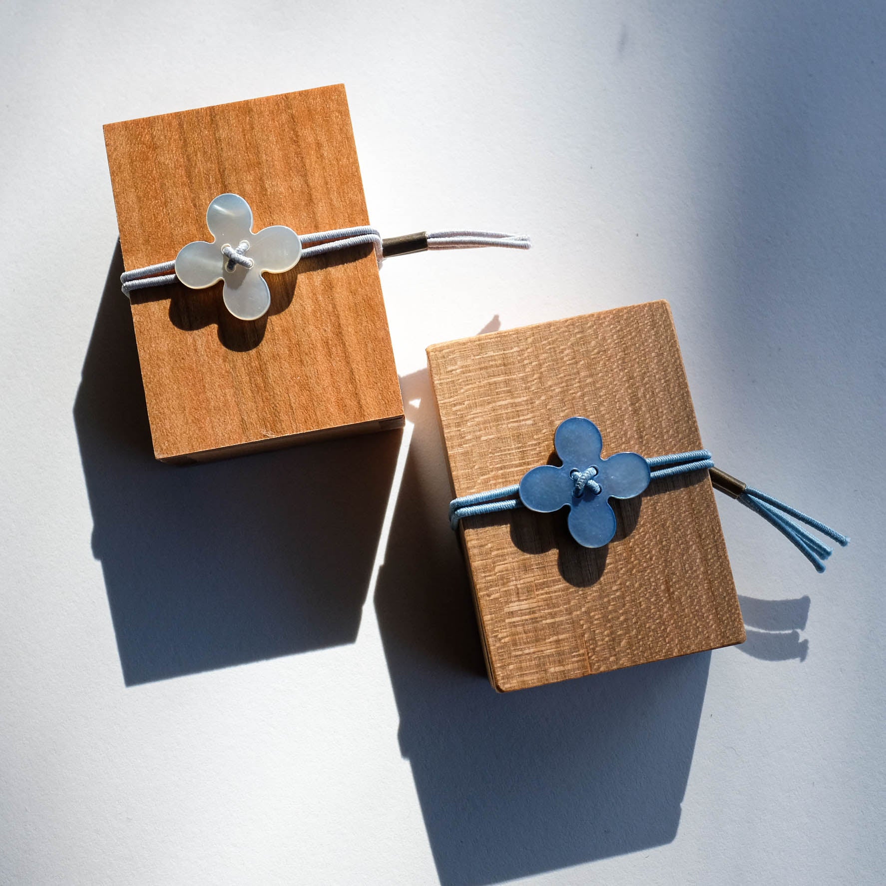 Glass Sewing Pins in a Cherry-wood Box