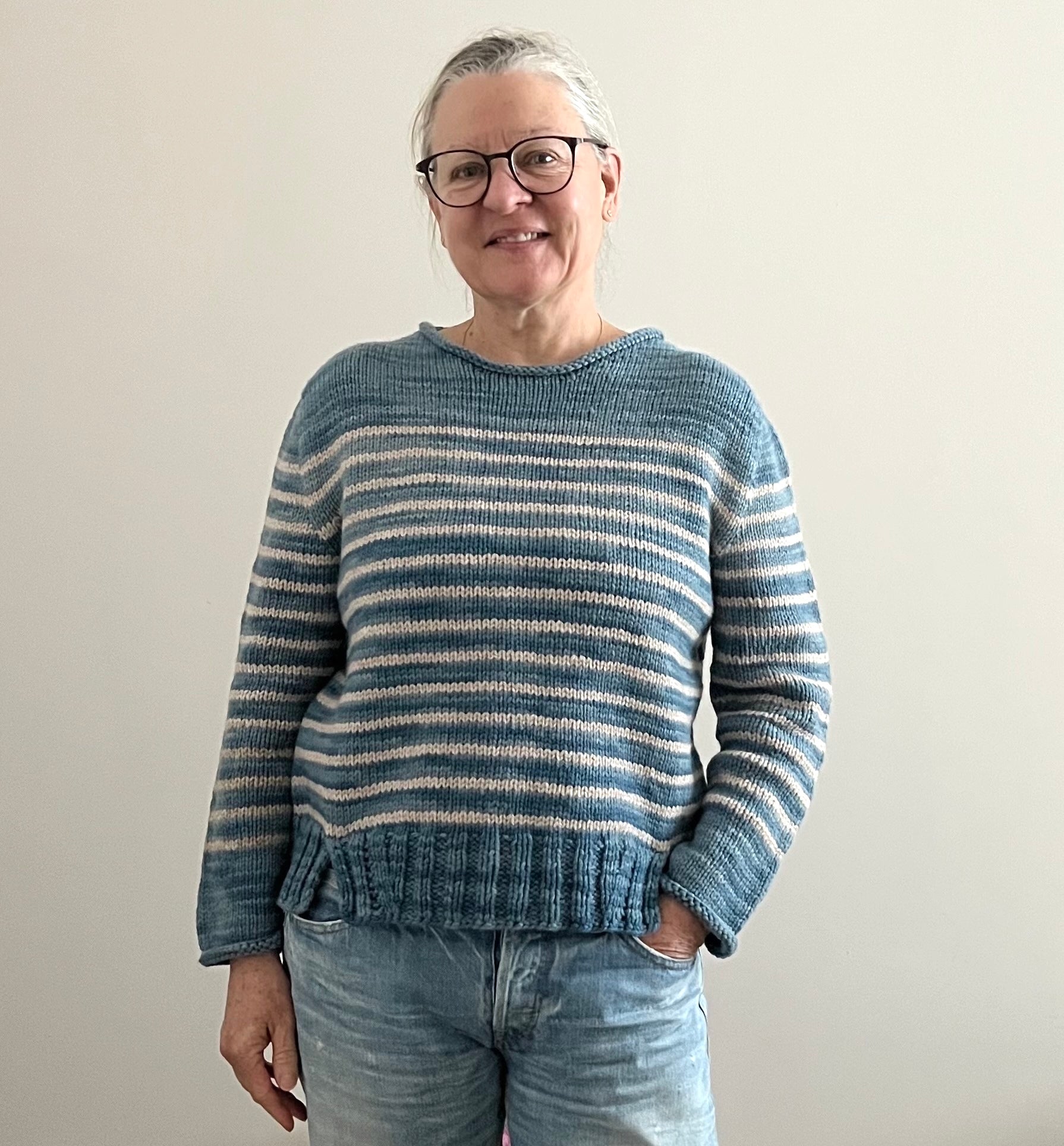 Indigo Dye a Sweater Quantity of Pretzel DK-weight Yarn - Saturday, January 24 2026