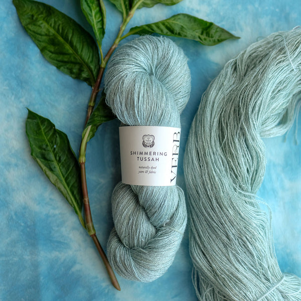 2024 Fresh Leaf Indigo: Shimmering Tussah