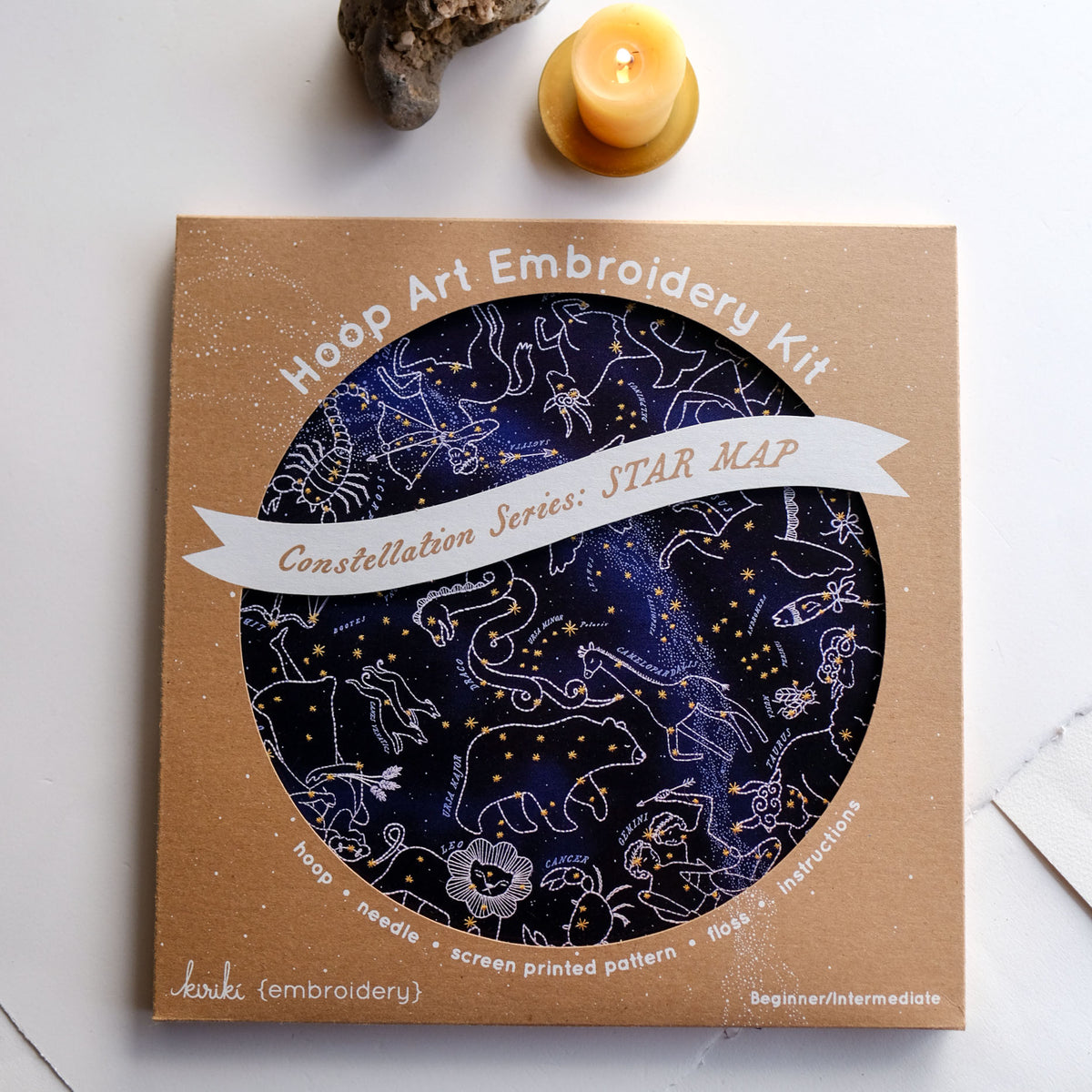 Star Map Hoop Art Embroidery Kit