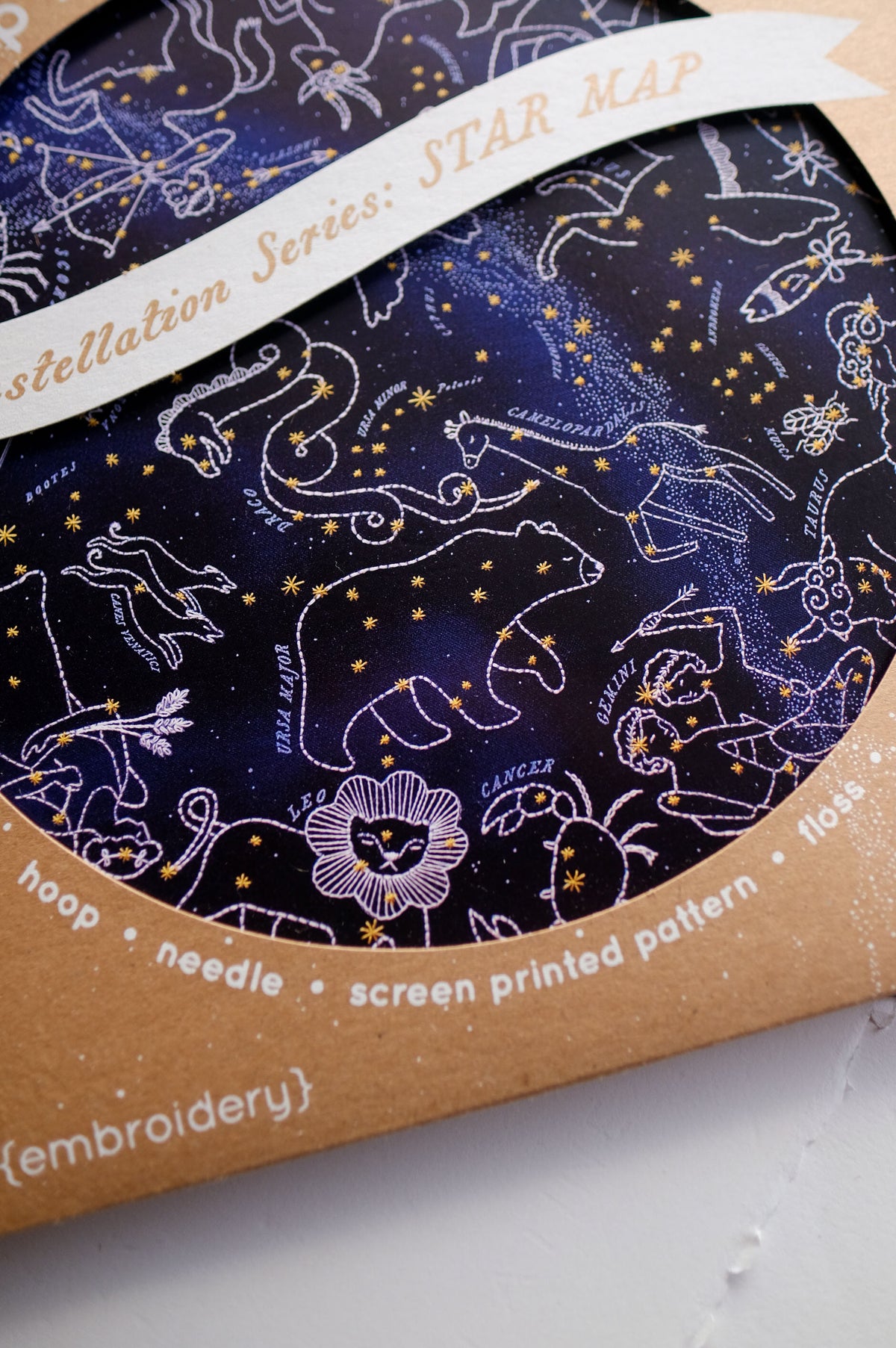 Star Map Hoop Art Embroidery Kit