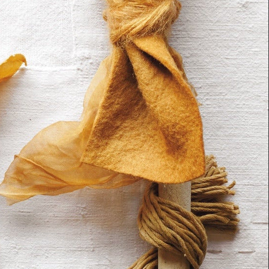 myrobalan dye - warm brown color