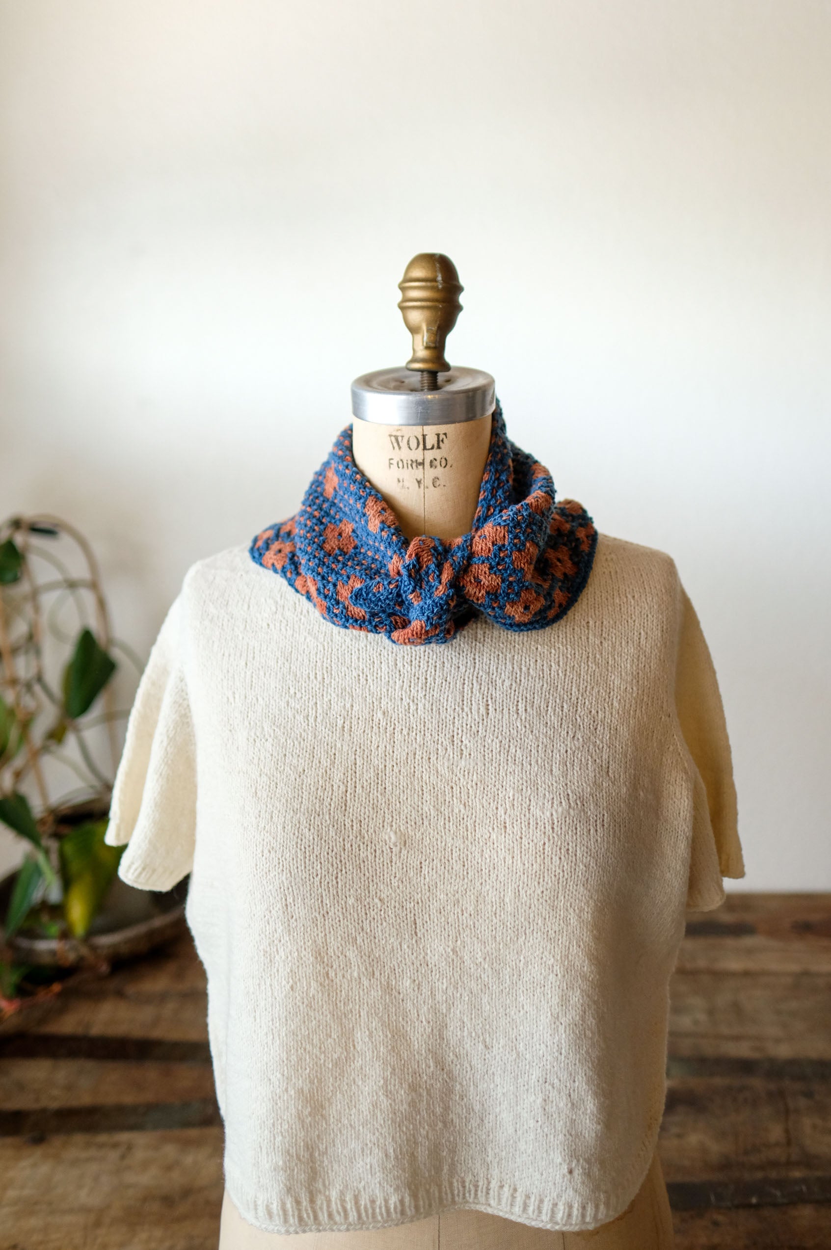 A Verb for Keeping Warm x Amy Christoffers - Pressed Flowers Shawl Bun