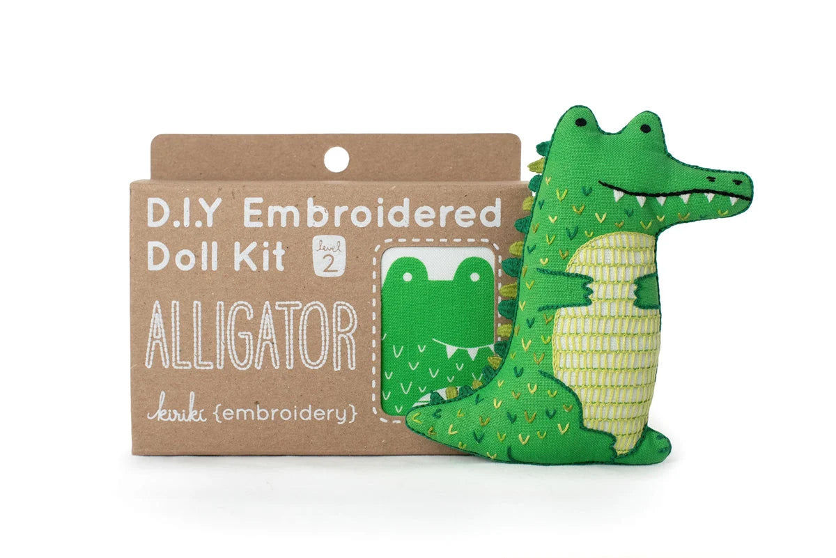 Animal Embroidered Doll Kits