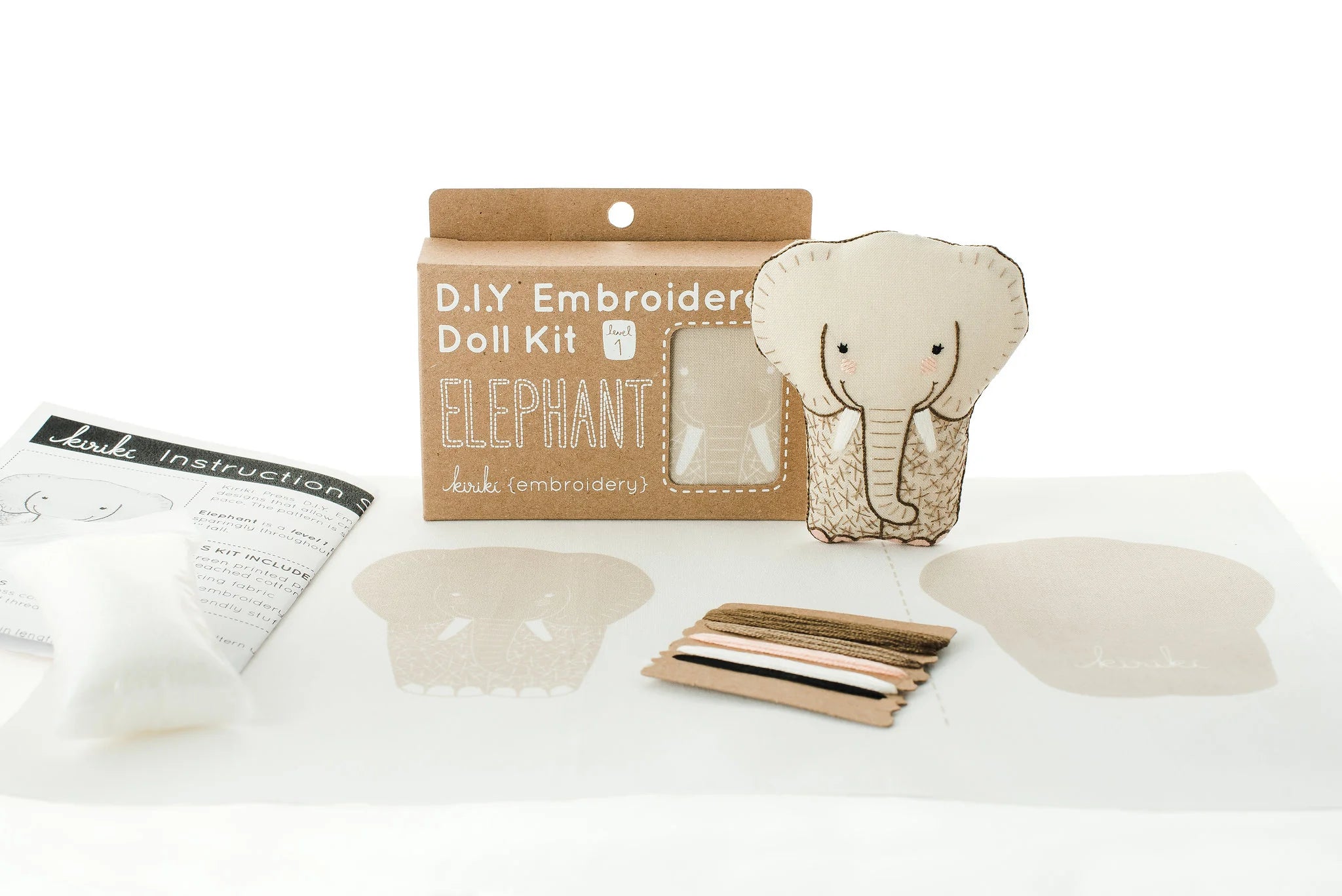 Animal Embroidered Doll Kits