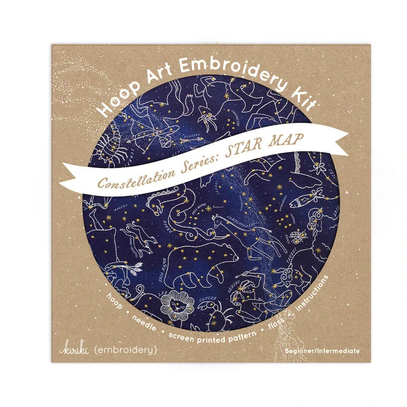 Star Map Hoop Art Embroidery Kit - PRE-ORDER