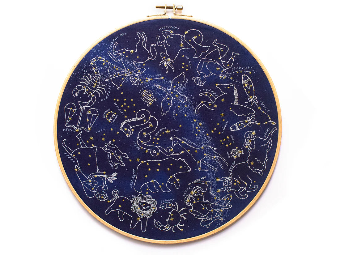 Star Map Hoop Art Embroidery Kit - PRE-ORDER