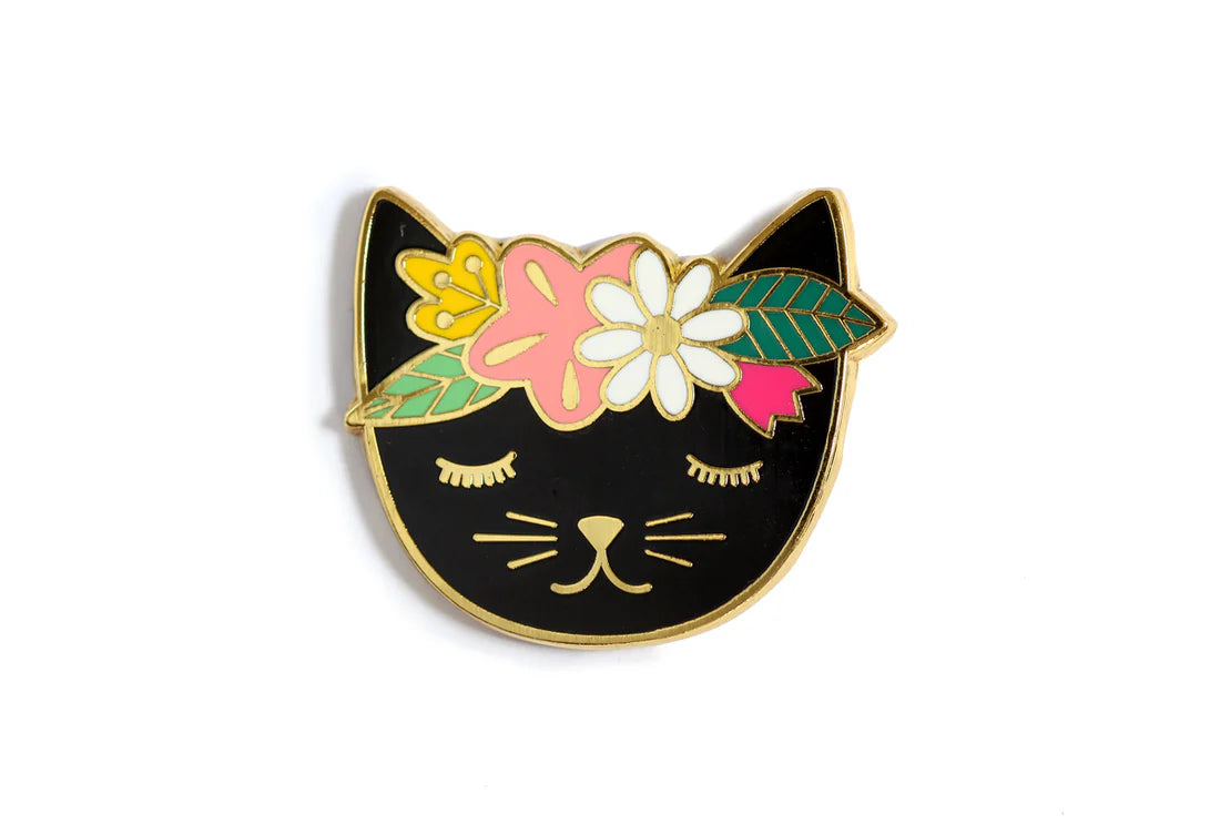 Floral Cat Magnetic Needle Minder