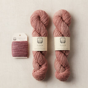 Label: Flock Fleur and Shimmering Tussah Red Pear