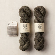 Label: Flock Serpentine Marble and Shimmering Tussah Zinc