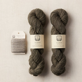 Label: Flock Serpentine Marble and Shimmering Tussah Zinc