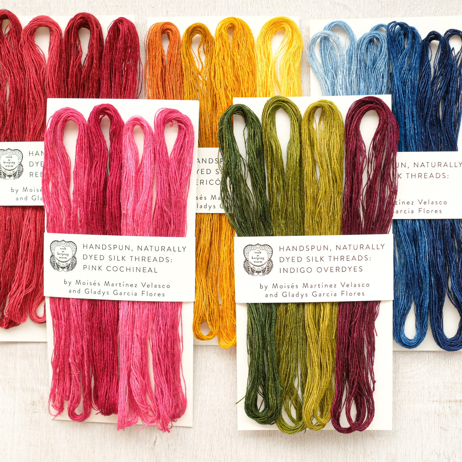 Handspun, Naturally-Dyed Silk Thread by Moisés Martínez Velasco y Gladys Garcia Flores