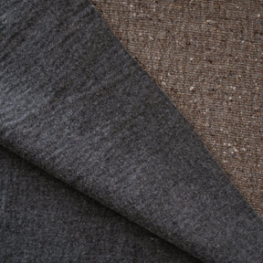 label: Wool Coating - Double-sided Grey and Brown