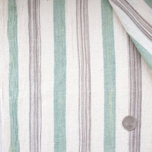 Label: Thick Stripe - Solid Green and Variegated Black