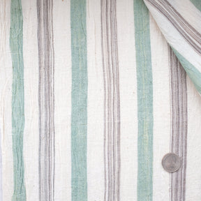 Label: Thick Stripe - Solid Green and Variegated Black