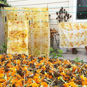 Mapping Color: Ecoprinting with Plants on Fabric - Saturday, July 8th