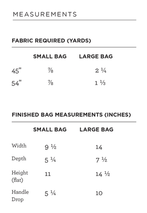 Grainline Studio x Fringe Association - Stowe Bag Pattern