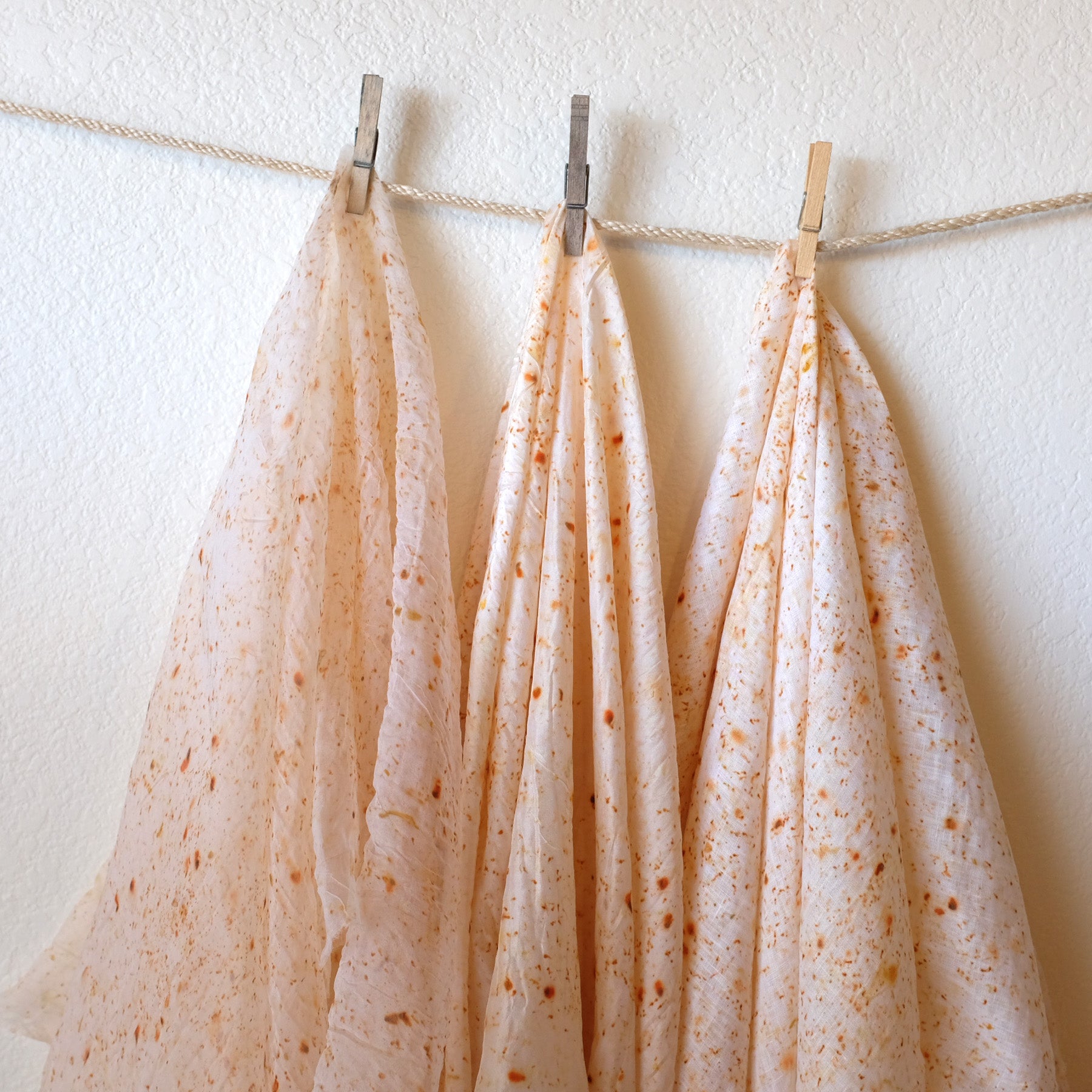 Naturally Dyed Eco-Printed Fabric