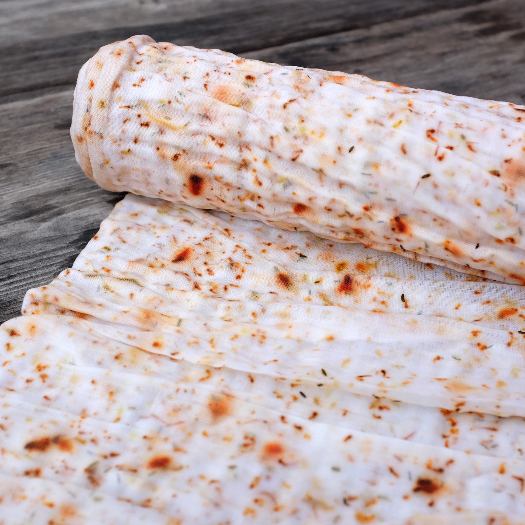 Naturally Dyed Eco-Printed Fabric