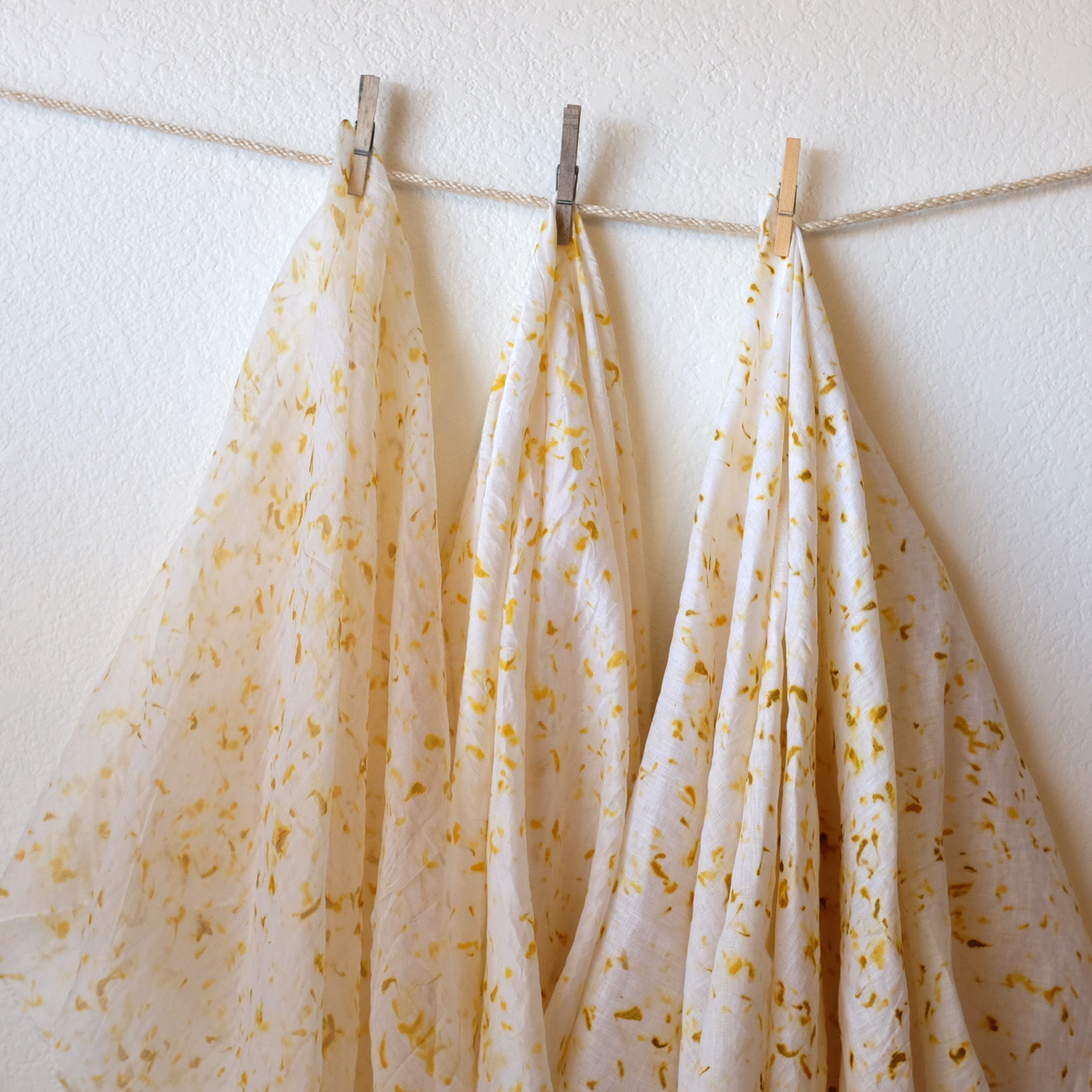Naturally Dyed Eco-Printed Fabric
