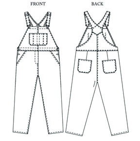 The Harlene Overalls Pattern - UK Size 18-28