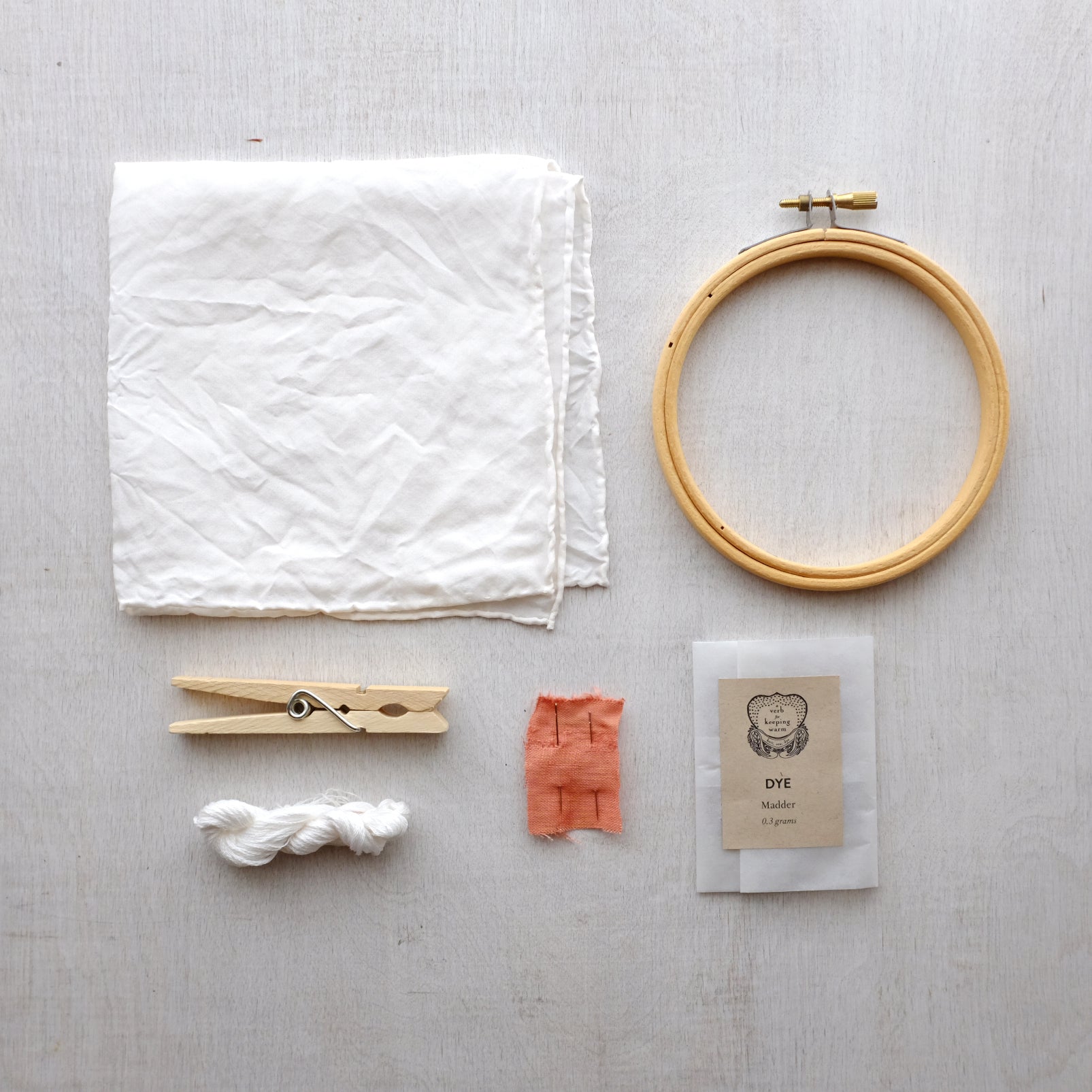AVFKW x Making Magazine - Winter’s Sunset Naturally-Dyed and Embroidered Silk Handkerchief Bundle